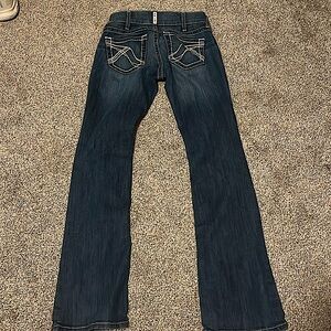 Ariat Women’s R.E.A.L Mid rise Bootcut Jeans 
Size: 26reg(inseam 33”)